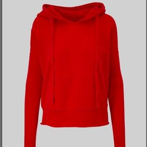 Nili Lotan red,distressed ,Janie hoodie.